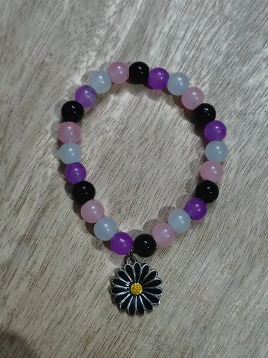 Multi colour charm bracelet