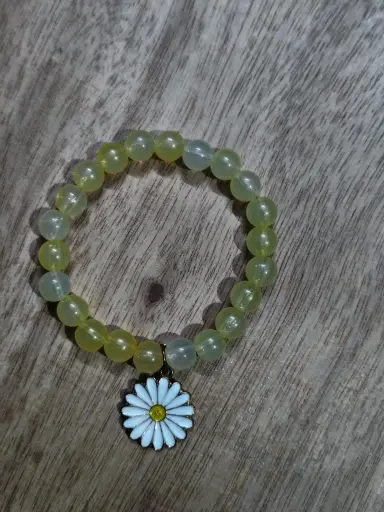 Yellow colour charm bracelet
