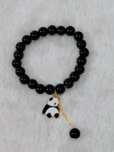Black colour charm bracelet