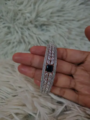 Blue colour American diamond bracelet